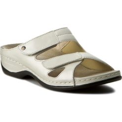 Klapki damskie: Klapki BERKEMANN – Janna 01027 Beige Perlato 752