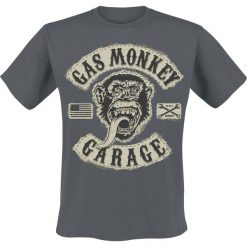 T-shirty męskie: Gas Monkey Garage GMG Patch T-Shirt ciemnoszary