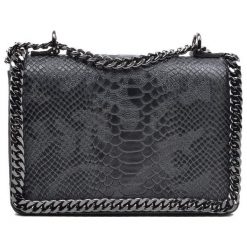 Mangotti Torebka Crossbody Czarna. Czarne torebki klasyczne damskie marki Mangotti, bez wzorów, eleganckie, bez dodatków. Za 309,00 zł.