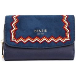 Bessie London Portfel Damski Genesis, Ciemnoniebieski. Szare portfele damskie Bessie London. Za 99,00 zł.