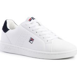 Sneakersy FILA - Crosscourt 2 F Low 1010276.98F White/Dress Blue. Białe sneakersy męskie Fila, bez zapięcia. Za 239,00 zł.