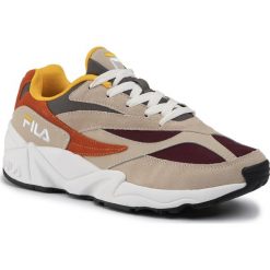 Sneakersy FILA - V94M N Low 1010717.90W Whitecap Gray/Rhubarb. Brązowe sneakersy męskie Fila, bez zapięcia. Za 429,00 zł.