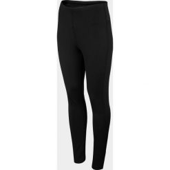 Legginsy treningowe damskie SPDF600 - głęboka czerń - Outhorn. Spodnie damskie Outhorn, z materiału. Za 79,99 zł.