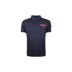 Koszulki polo z krótkim rękawem Trussardi 32T00136 1T002730 / Polo 3 Bottoni. Niebieskie koszulki męskie Trussardi, s, bez wzorów, polo, z krótkim rękawem, krótkie. Za 219,00 zł.