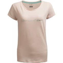 T-shirt damski TSD625 - jasny róż - Outhorn. Różowe koszulki damskie Outhorn, bez wzorów, z bawełny, bez kołnierzyka, bez rękawów. W wyprzedaży za 29,99 zł.