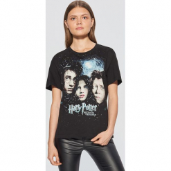 Koszulka Harry Potter - Czarny. Czarne t-shirty damskie marki Cropp, l. Za 49,99 zł.