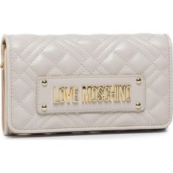 Duży Portfel Damski LOVE MOSCHINO - JC5623PP0AKA0110 Avorio. Brązowe portfele damskie Love Moschino, bez wzorów, ze skóry ekologicznej. Za 399,00 zł.