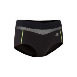 Bokserki do biegania. Czarne bokserki damskie marki KALENJI, s, bez wzorów, z elastanu. Za 49,99 zł.