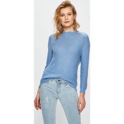 Answear - Sweter. Niebieskie swetry klasyczne damskie marki ANSWEAR, s, z wełny, z okrągłym kołnierzem. Za 149,90 zł.