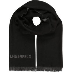 LAGERFELD Szal black. Czarne szaliki męskie marki LAGERFELD, z wełny. W wyprzedaży za 407,20 zł.
