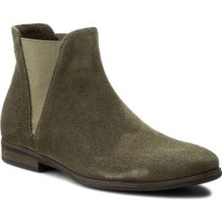 Sztyblety KARINO - 2430/026-F Zielony/Welur. Zielone buty zimowe damskie marki Karino, ze skóry. W wyprzedaży za 179,00 zł.
