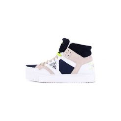 Buty Guess FM6BRULEA12. Szare trampki męskie Guess, z aplikacjami, bez zapięcia. Za 519,32 zł.