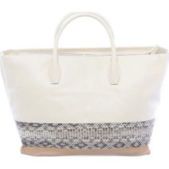 Torebki klasyczne damskie: Torebka w kolorze kremowym – (S)33 x (W)28 x (G)17 cm