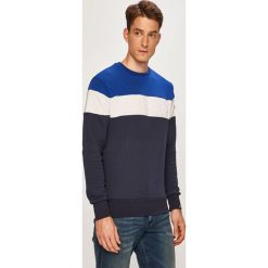 Ellesse - Bluza. Niebieskie bluzy męskie Ellesse, s, z aplikacjami, z bawełny, z okrągłym kołnierzem, bez rękawów, bez kaptura. W wyprzedaży za 159,90 zł.