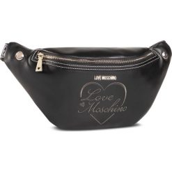 Saszetka nerka LOVE MOSCHINO - JC4025PP1BLC0000 Nero. Czarne nerki damskie Love Moschino, bez wzorów, ze skóry ekologicznej, młodzieżowe, bez dodatków. Za 729,00 zł.