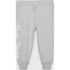 Pepe Jeans - Spodnie dziecięce Annie 92-180 cm. Szare spodnie dziewczęce Pepe Jeans, z nadrukiem, z elastanu. W wyprzedaży za 79,90 zł.