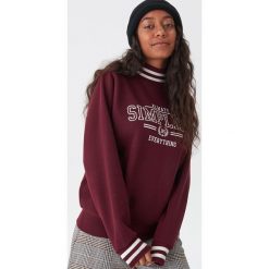 Bluza z półgolfem - Bordowy. Czerwone bluzy damskie House, s, bez wzorów, bez rękawów, bez kaptura. Za 79,99 zł.