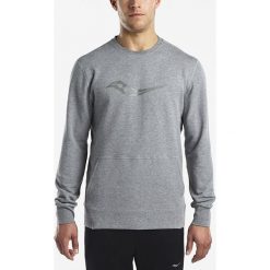 Bluza męska SAUCONY MENS LIFE ON THE RUN COOLDOWN LONG SLEEVE / SAM800057-DGH. Bluzy męskie Saucony, m, bez wzorów, bez kołnierzyka, bez rękawów. Za 179,99 zł.