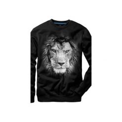 Bluza UNDERWORLD casual Lion. Czarne bluzy męskie marki Underworld, m, z nadrukiem, z bawełny. Za 119,99 zł.