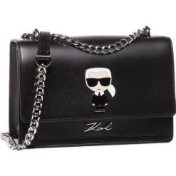 Torebka KARL LAGERFELD - 201W3094 Black. Czarne torebki klasyczne damskie KARL LAGERFELD, bez wzorów, ze skóry, eleganckie, bez dodatków. W wyprzedaży za 1009,00 zł.