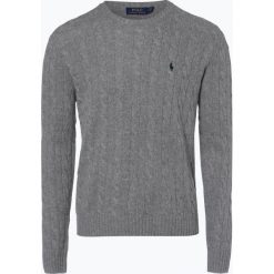 Polo Ralph Lauren - Męski sweter z wełny merino z dodatkiem kaszmiru, szary. Szare bez kategorii Polo Ralph Lauren, xxl, z wełny, polo. Za 449,95 zł.