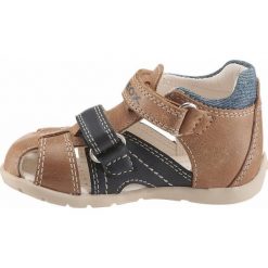 GEOX Kids Buty otwarte niebieska noc / brązowy. Brązowe buciki niemowlęce marki geox kids, z gumy, z otwartym noskiem, na obcasie, na rzepy. Za 231,00 zł.
