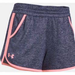 Spodenki sportowe męskie: Under Armour Spodenki damskie Tech Short 2.0 Twist granatowo-różowe r. L (1299098-411)