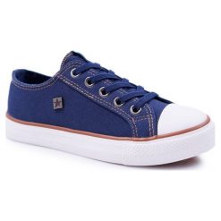 Dziecięce Trampki Big Star Granatowe DD374086. Trampki dziewczęce Tagless, bez wzorów, bez zapięcia. Za 89,00 zł.