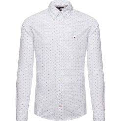 Koszula TOMMY HILFIGER Dobby MW0MW11022. Białe koszule męskie TOMMY HILFIGER, m, bez wzorów, z bawełny, casualowe, bez kołnierzyka, bez rękawów. W wyprzedaży za 299,00 zł.