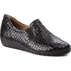 Półbuty damskie: Półbuty CAPRICE – 9-24630-21 Blk Croco Pat. 064
