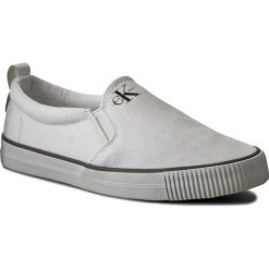 Tenisówki CALVIN KLEIN JEANS - Dolly R3567 White. Białe półbuty damskie Calvin Klein Jeans, bez wzorów, z jeansu, bez zapięcia. W wyprzedaży za 249,00 zł.