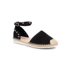DeeZee WSS899-01 Czarny. Czarne espadryle damskie DeeZee, bez wzorów, z materiału, bez obcasa. Za 79,99 zł.