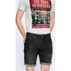 Tommy Jeans - Szorty. Czarne bez kategorii marki Tommy Jeans, z elastanu, casualowe. W wyprzedaży za 119,90 zł.