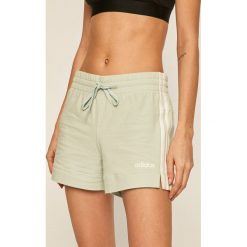 Adidas - Szorty. Zielone spodenki sportowe damskie Adidas, s, bez wzorów, z elastanu, sportowe. Za 119,90 zł.