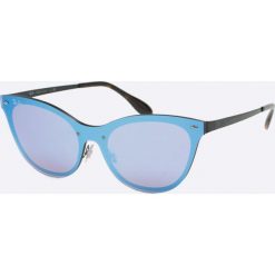 Ray-Ban - Okulary Blaze Cat Eye. Czarne okulary przeciwsłoneczne damskie marki Ray-Ban. W wyprzedaży za 499,90 zł.