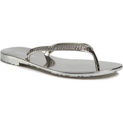 Japonki BIKKEMBERGS - Aleen B4BKW0108 Silver. Szare klapki damskie Bikkembergs, bez wzorów, z tworzywa sztucznego, bez obcasa, na obcasie. Za 319,00 zł.