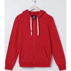 Zapinana bluza z kapturem -. Bluzy męskie Sinsay, s, bez wzorów, z kapturem, bez rękawów, z kapturem. Za 59,99 zł.