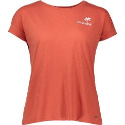 Koszulka "Sunshine" w kolorze czerwonym. Czerwone koszulki damskie Tom Tailor, xs, z haftami, z okrągłym kołnierzem. W wyprzedaży za 58,95 zł.