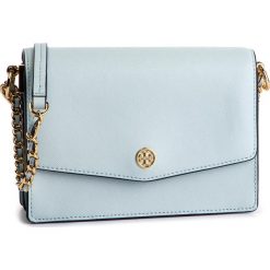 Torebka TORY BURCH - Robinson Mini Shoulder Bag 50212 Seltzer 400. Niebieskie torebki klasyczne damskie Tory Burch, bez wzorów, ze skóry, eleganckie, bez dodatków. Za 1269,00 zł.
