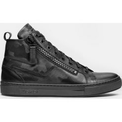Czarne sneakersy męskie. Czarne sneakersy męskie Kazar, na zamek. Za 549,00 zł.