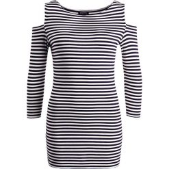 Bluzki asymetryczne: Baukjen FRANKLIN CUT OUT Bluzka z długim rękawem navy/off white