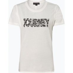 Franco Callegari - T-shirt damski, beżowy. Brązowe t-shirty damskie Franco Callegari, bez wzorów, eleganckie, bez kołnierzyka. Za 59,95 zł.