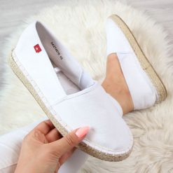 Tomsy damskie: Espadryle damskie tenisówki białe Big Star AA274676