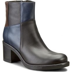 Botki ANN MEX - 7707 01S+05S+12S Mix. Czarne buty zimowe damskie marki Ann Mex, ze skóry. W wyprzedaży za 259,00 zł.
