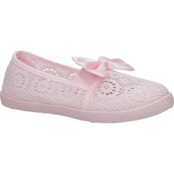Różowe baleriny slip on ażurowe z kokardą casu cb-x151. Różowe baleriny dziewczęce Casu, bez wzorów, bez obcasa. Za 59,99 zł.