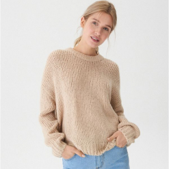 Sweter oversize - Beżowy. Brązowe bez kategorii marki House, s. Za 99,99 zł.