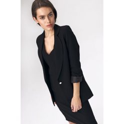 Czarny żakiet oversize. Czarne żakiety damskie NIFE, s, bez wzorów, z elastanu. Za 199,00 zł.