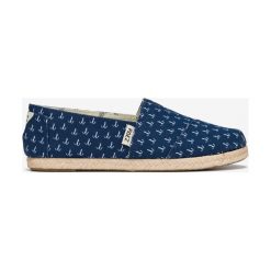 Paez Espadryle Niebieski. Niebieskie espadryle damskie Paez, bez wzorów, z materiału, bez obcasa. Za 249,95 zł.