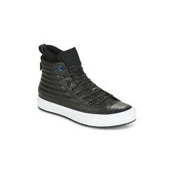 Buty Converse CHUCK TAYLOR WP BOOT QUILTED LEATHER HI BLACK/BLUE JAY/WHITE. Czarne trampki męskie Converse, bez wzorów, bez zapięcia. Za 370,30 zł.
