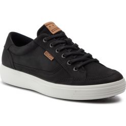 Sneakersy ECCO - Soft 7 Men's 43095402001 Black. Czarne sneakersy męskie ecco, na co dzień, bez wzorów, ze skóry, bez zapięcia. W wyprzedaży za 389,00 zł.